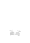 Jos Von Arx Crest Shaped Cufflinks, Silver