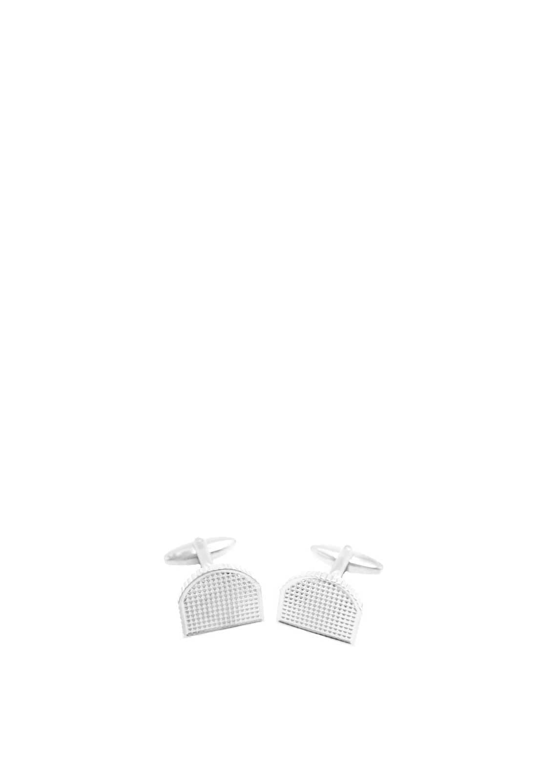 Jos Von Arx Crest Shaped Cufflinks, Silver