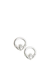 Galway Crystal Claddagh Earrings, Silver
