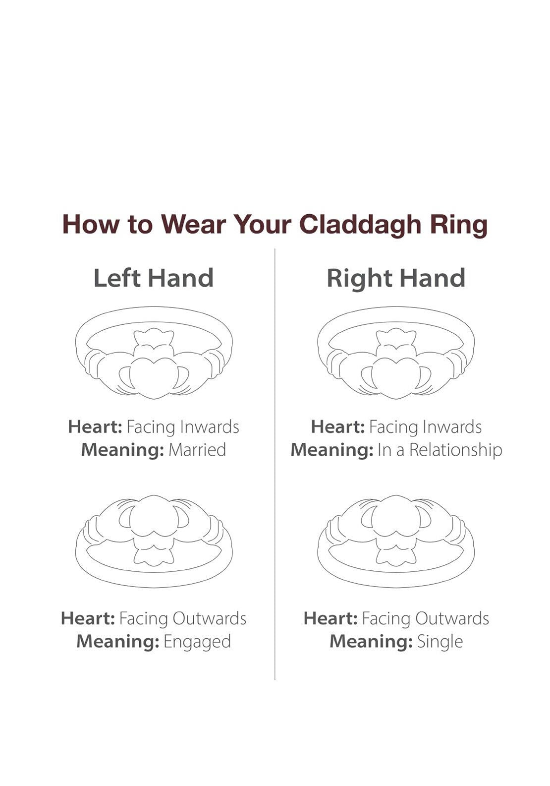 Galway Crystal Claddagh Pendant, Sterling Silver