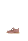 Clarks Girls Crown Teen Patent T-Bar Shoe, Dusty Pink