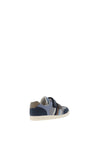 Clarks Boys Den Stripe Velcro Shoe, Navy Combo