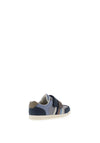 Clarks Den Stripe Toddler Boys Leather Trainers, Navy