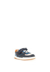 Clarks Fawn Craft Toddler Boys Leather Trainers, Navy