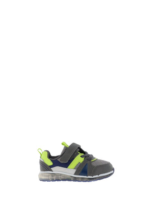 Clarks Boys Spark Flash Trainer, Grey Combo