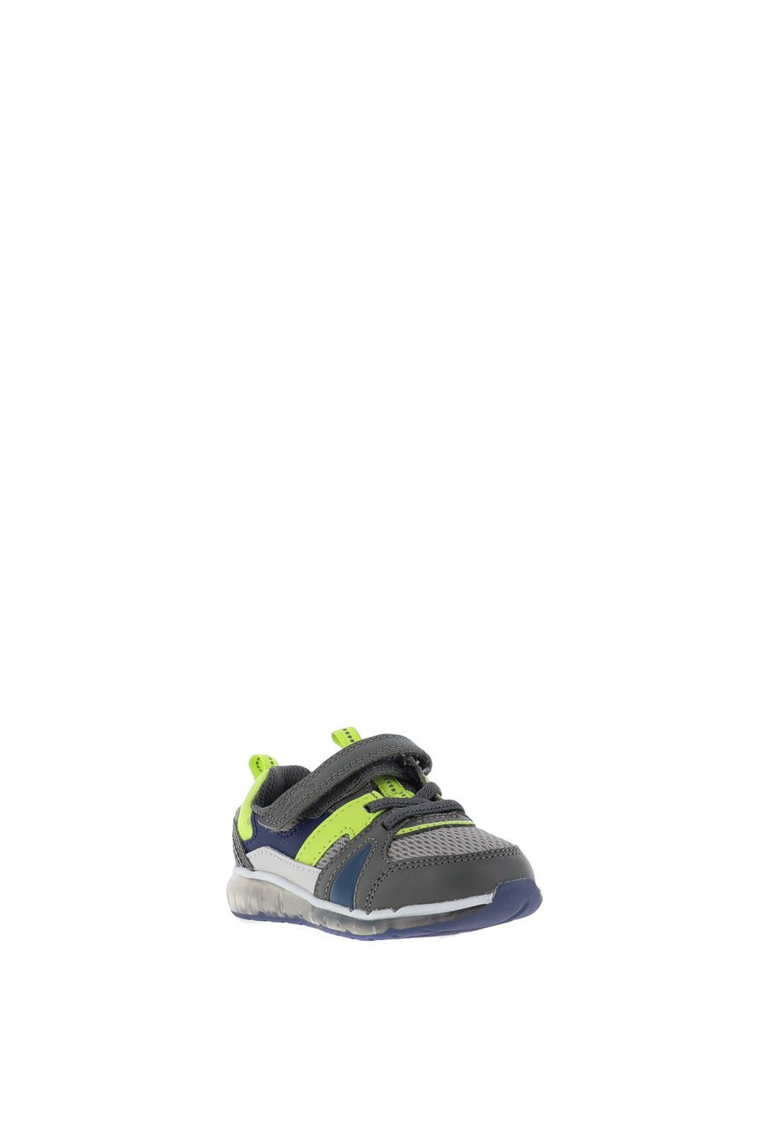 Clarks Boys Spark Flash Trainer, Grey Combo