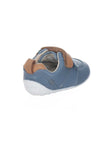Clarks Baby Boys Leather Tiny Aspire Pre Shoes, Blue