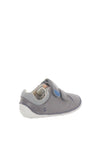 Clarks Baby Boys Tiny Toby Leather Pre-Walking Shoes, Grey