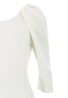 Claudia C Cezanne Puff Sleeve Dress, White