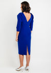 Claudia C Cezanne Puff Sleeve Dress, Royal Blue