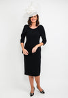 Claudia C Cezanne Puff Sleeve Dress, Black