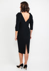 Claudia C Cezanne Puff Sleeve Dress, Black