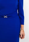 Claudia C Riesling Pencil Dress, Royal Blue