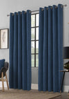 FRD Clayton Black Out Eyelet Curtains, Indigo