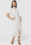 Closet London Ivory Kimono Pencil Midi Dress, Ecru