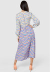 Closet London A-Line Printed Long Dress, Lilac
