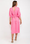 Closet London Puff Sleeve Dress, Soft Pink