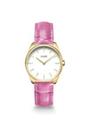 Cluse Feroce Petite Leather Watch, Pink