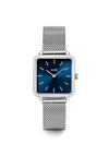 Cluse La Tetragone Mesh Strap Watch, Silver