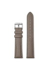 Cluse 18mm Leather Watch Strap, Taupe & Silver