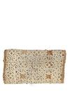 Zen Collection Woven Shimmer Shoulder Bag, Gold