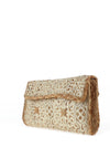 Zen Collection Woven Shimmer Shoulder Bag, Gold
