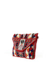 Zen Collection Beaded Print Bag, Red