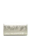 Pomares Envelope Clutch Bag, Shimmer Silver