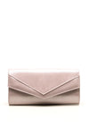 Pomares Envelope Clutch Bag, Glitter Pink