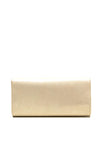 Pomares Envelope Shimmer Clutch Bag, Gold
