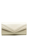 Pomares Envelope Clutch Bag, Pearl Cream