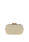Zen Collection Glitter Clasp Box Clutch Bag, Gold
