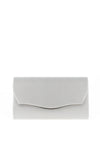 Zen Collection Metallic Glitter Envelope Clutch Bag, Silver