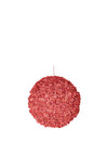The Home Studio Christmas Large Sequined Hanging Bauble, Red