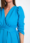 Coco Dolls Emo Wrap Maxi Dress, Blue