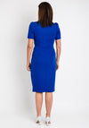 Coco Doll Toya Faux Wrap Midi Dress, Royal Blue