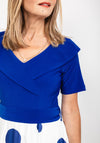 Coco Doll Polka Dot Skirt Midi Dress, Royal Blue