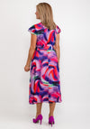 Coco Doll Gilda A Line Midi Dress, Pink & Purple