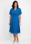 Coco Doll Helena Crepe Midi Dress, Royal