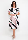 Coco Doll Nala Print Midi Dress, Black & Pink Multi