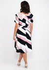 Coco Doll Nala Print Midi Dress, Black & Pink Multi