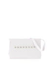 Little People Diamante Row Communion Fold Over Bag, White