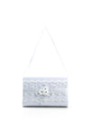 Little People Lace Communion Bag, White