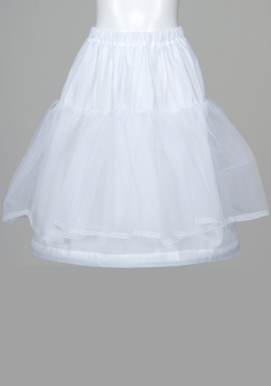 Linzi Jay Communion Net and Hoop Underskirt, White