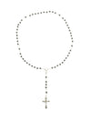 CBC Holy Communion Rosary Beads, Silver & Grey