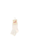 Condor Baby Satin Ribbon Sock, White