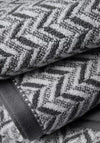 Bianca Content by Terence Conran Herring Bone Bath Towel, Grey