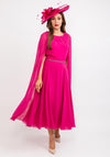 Couture Club Cape Sleeve Dress, Fuchsia