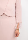 Couture Club Beaded Pencil Dress & Bolero, Pink