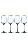 The Cole Collection Set of 4 Crystal White Wine Glasses